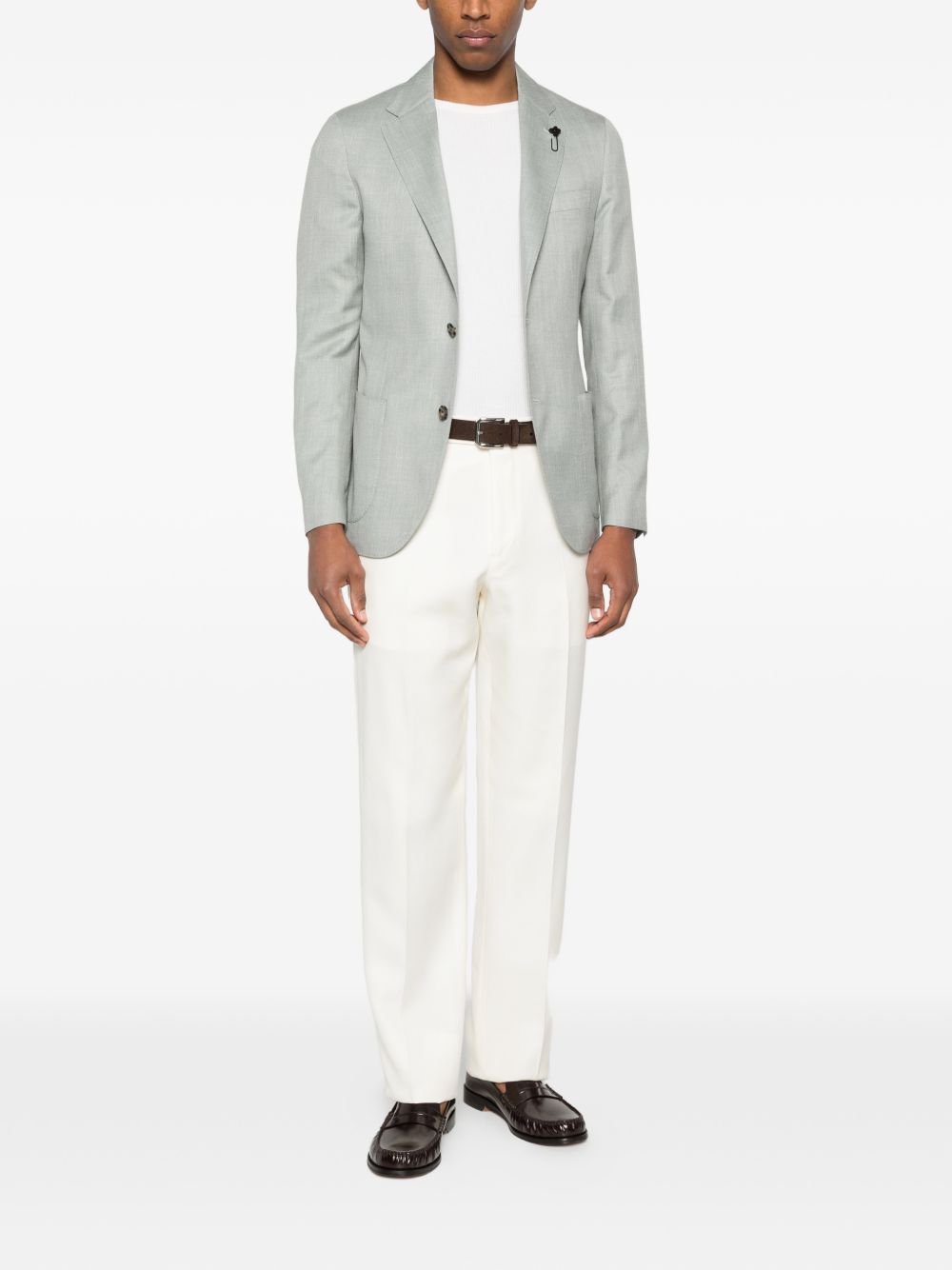 Pantaloni paluk in bianco lardini - uomo 