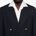 Giacca doppiopetto in blu Lardini - uomo 