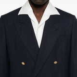 Giacca doppiopetto in blu Lardini - uomo 