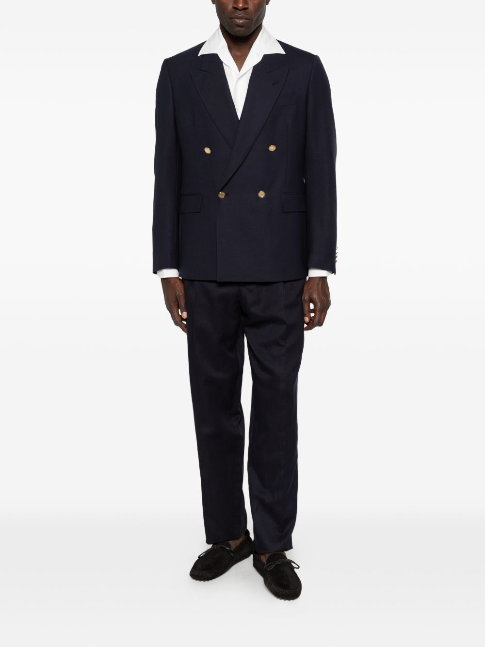 Giacca doppiopetto in blu Lardini - uomo 