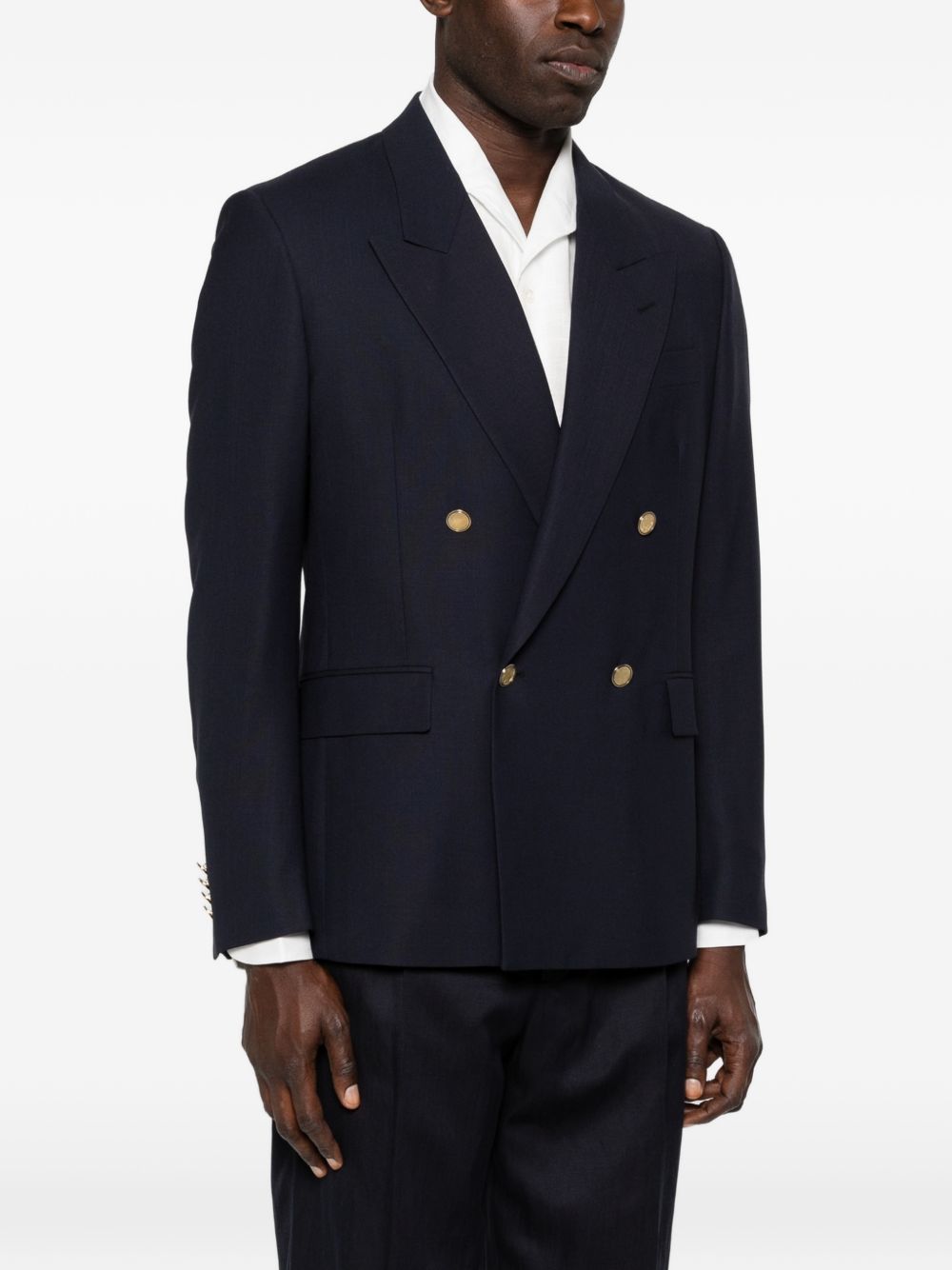 Giacca doppiopetto in blu Lardini - uomo 