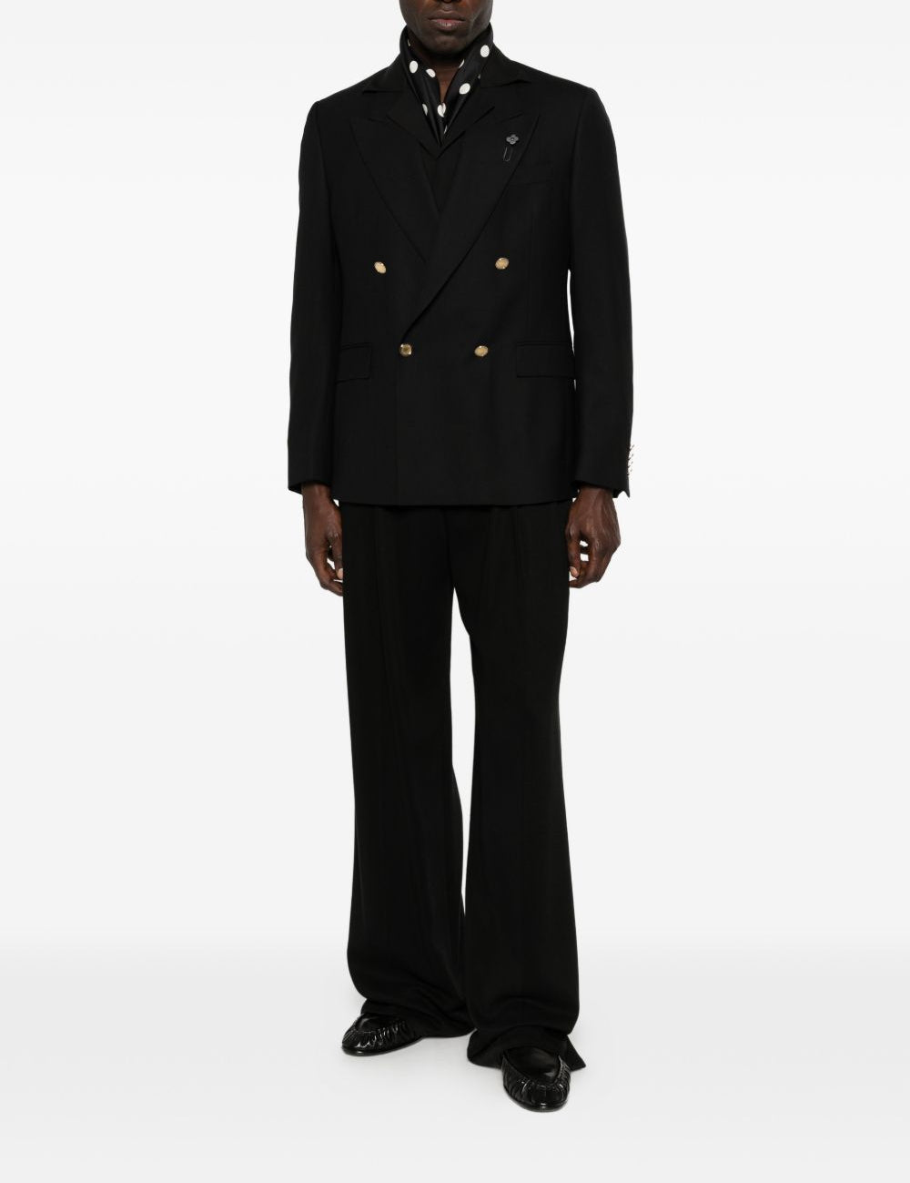 Giacca doppiopetto in nero Lardini - uomo 