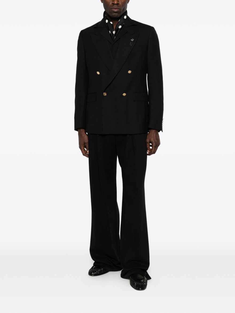 Giacca doppiopetto in nero Lardini - uomo 