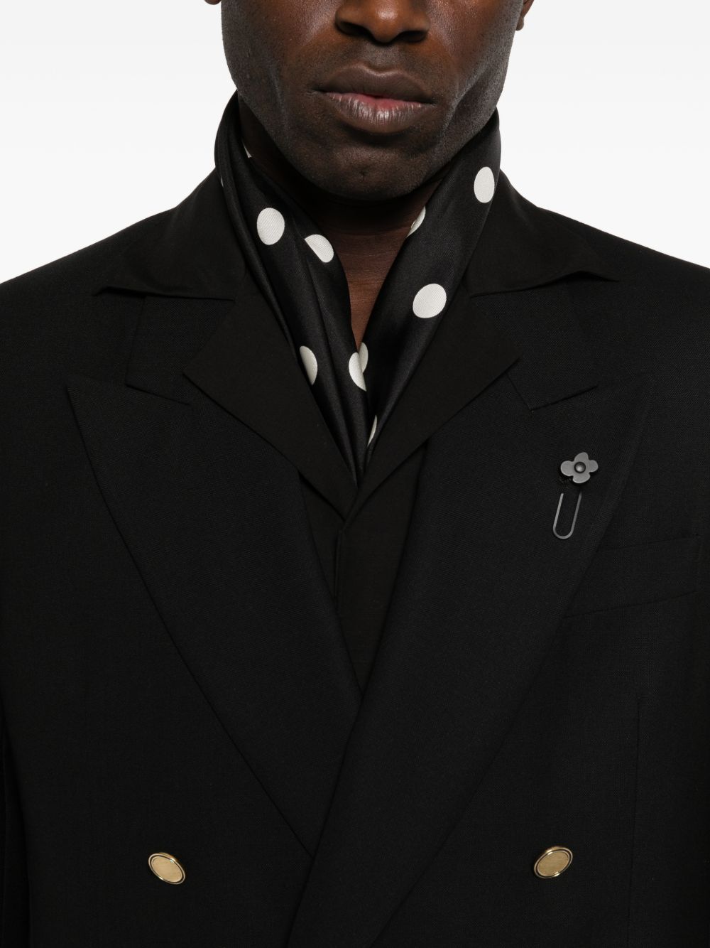 Giacca doppiopetto in nero Lardini - uomo 