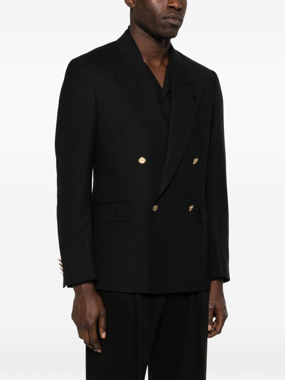 Giacca doppiopetto in nero Lardini - uomo 