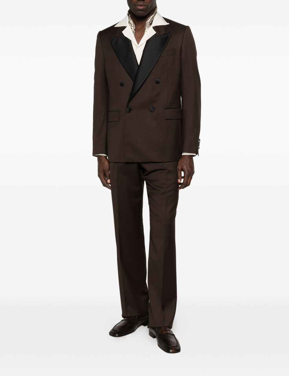 Completo doppiopetto in marrone Lardini - uomo 