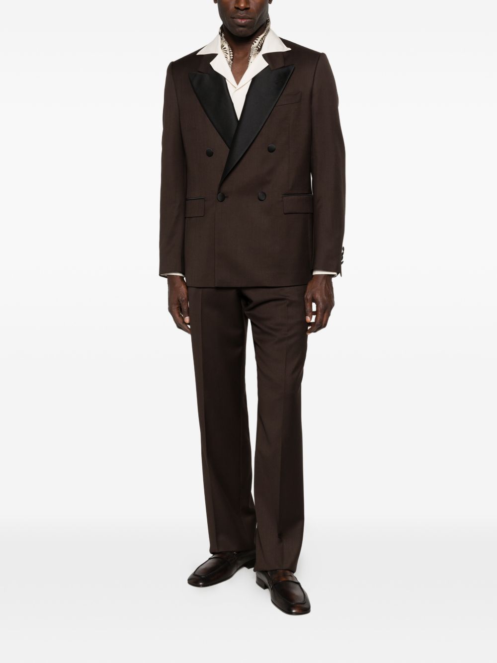 Completo doppiopetto in marrone Lardini - uomo 