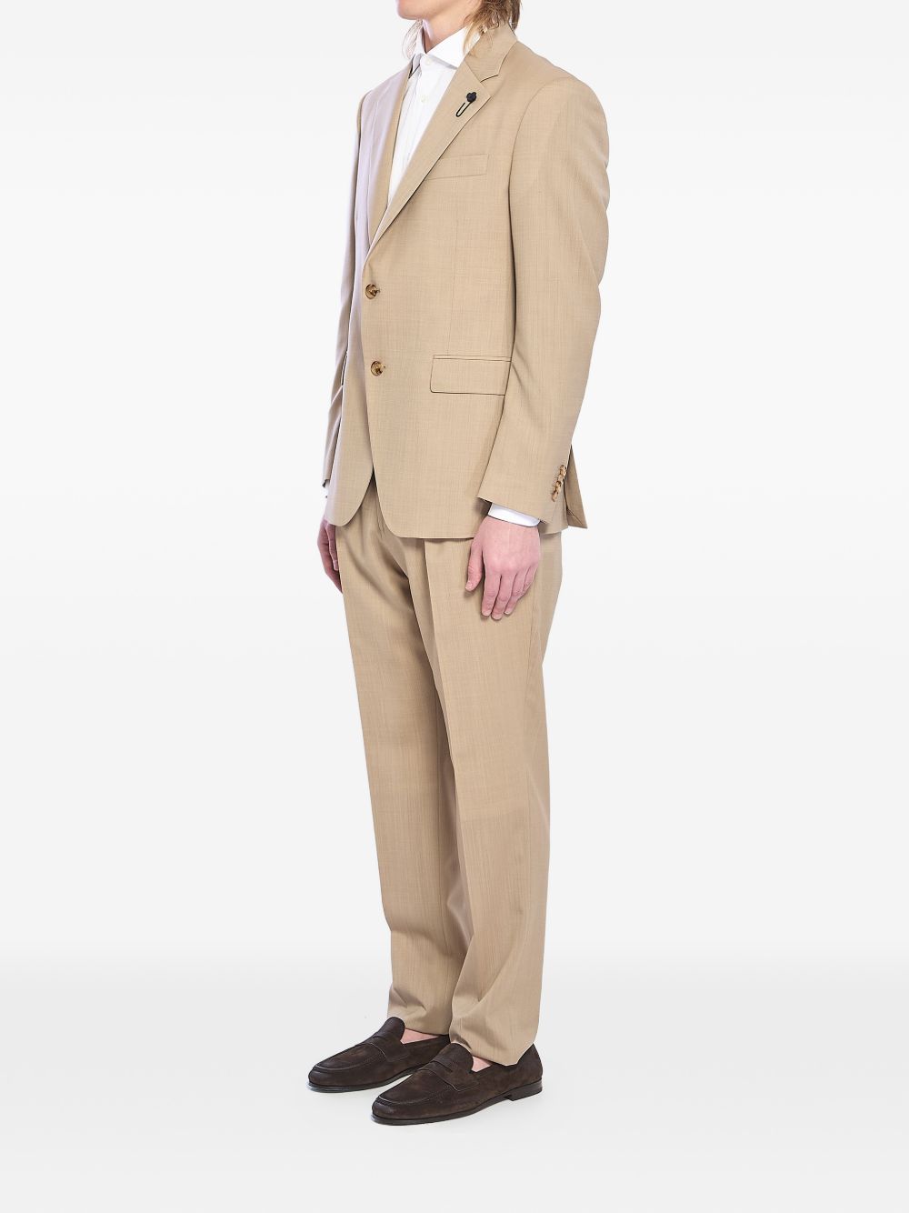 Completo feeling monopetto in beige Lardini - uomo 