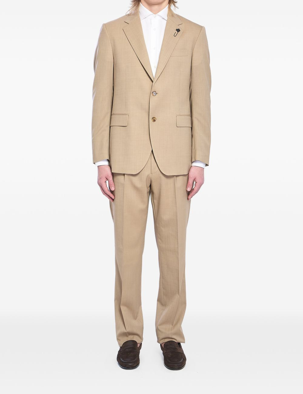 Completo feeling monopetto in beige Lardini - uomo 