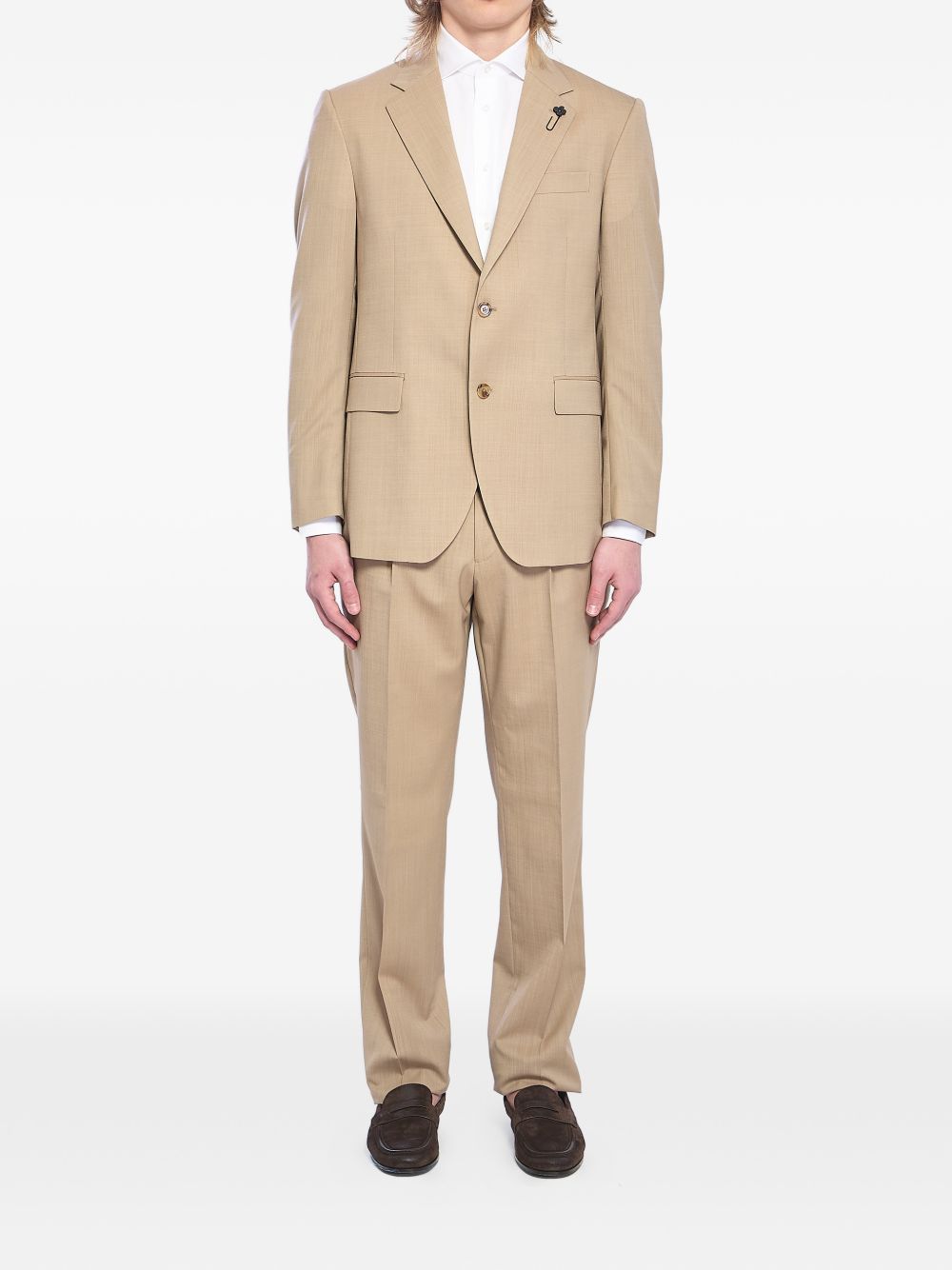 Completo feeling monopetto in beige Lardini - uomo 