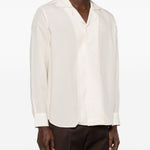 Camicia con revers a lancia in rosa chiaro Lardini - uomo 