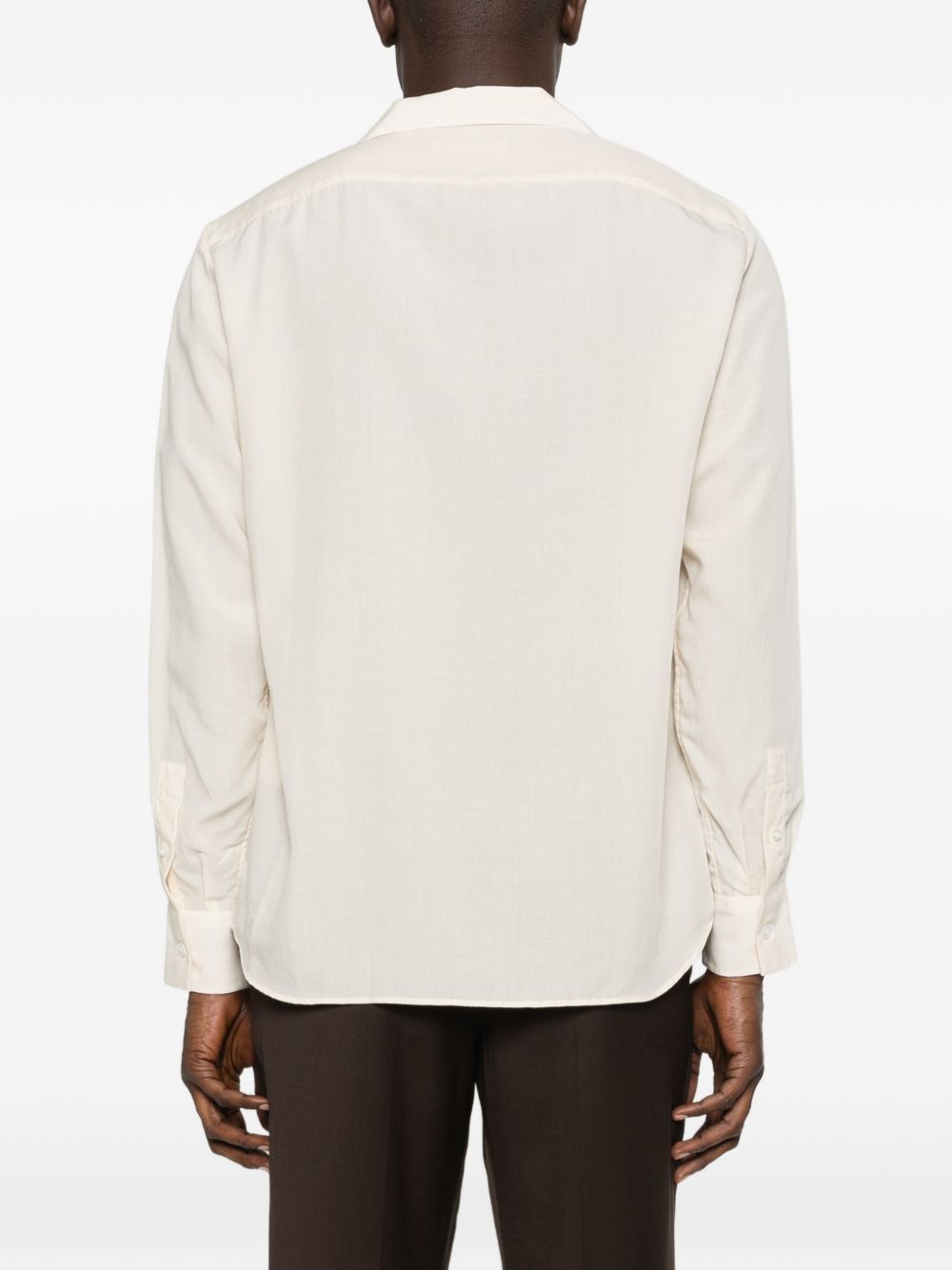 Camicia con revers a lancia in rosa chiaro Lardini - uomo 