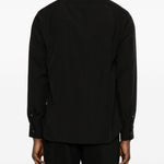 Camicia con revers a lancia in nero Lardini - uomo 