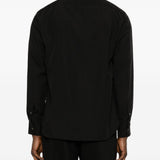 Camicia con revers a lancia in nero Lardini - uomo 