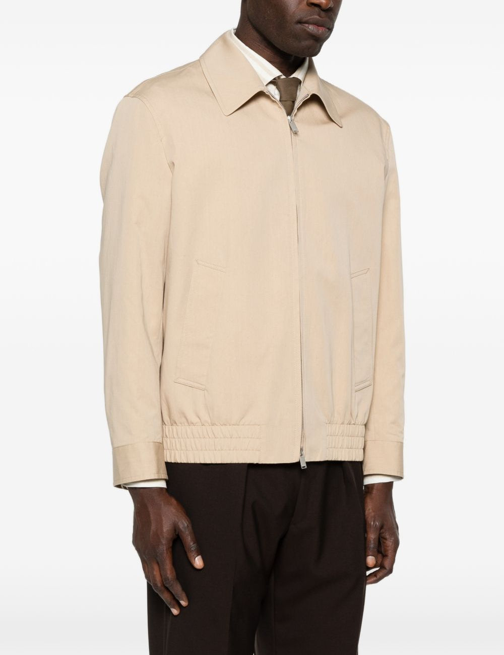 Giacca Aiden con zip in beige Lardini - uomo 
