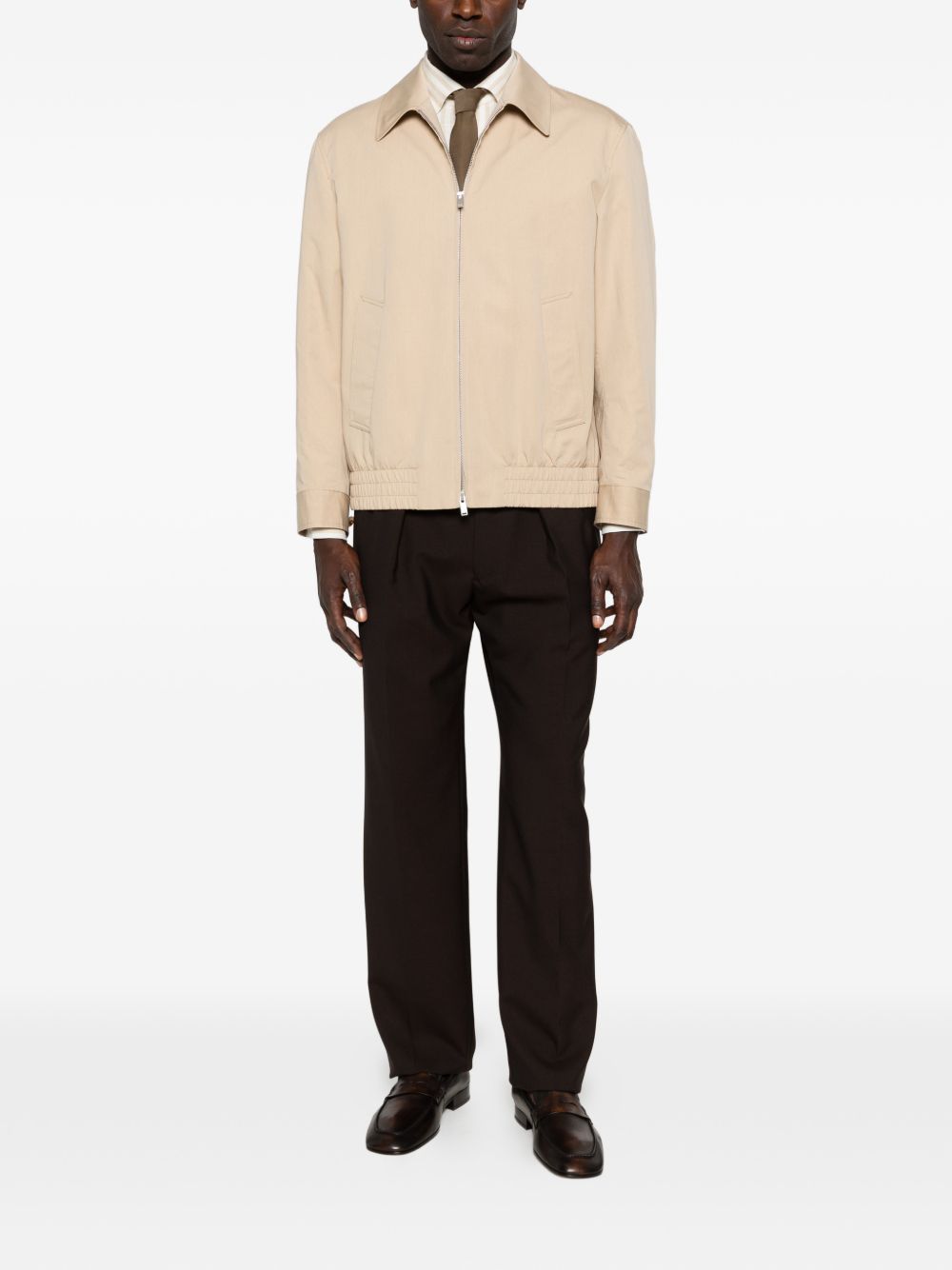 Giacca Aiden con zip in beige Lardini - uomo 