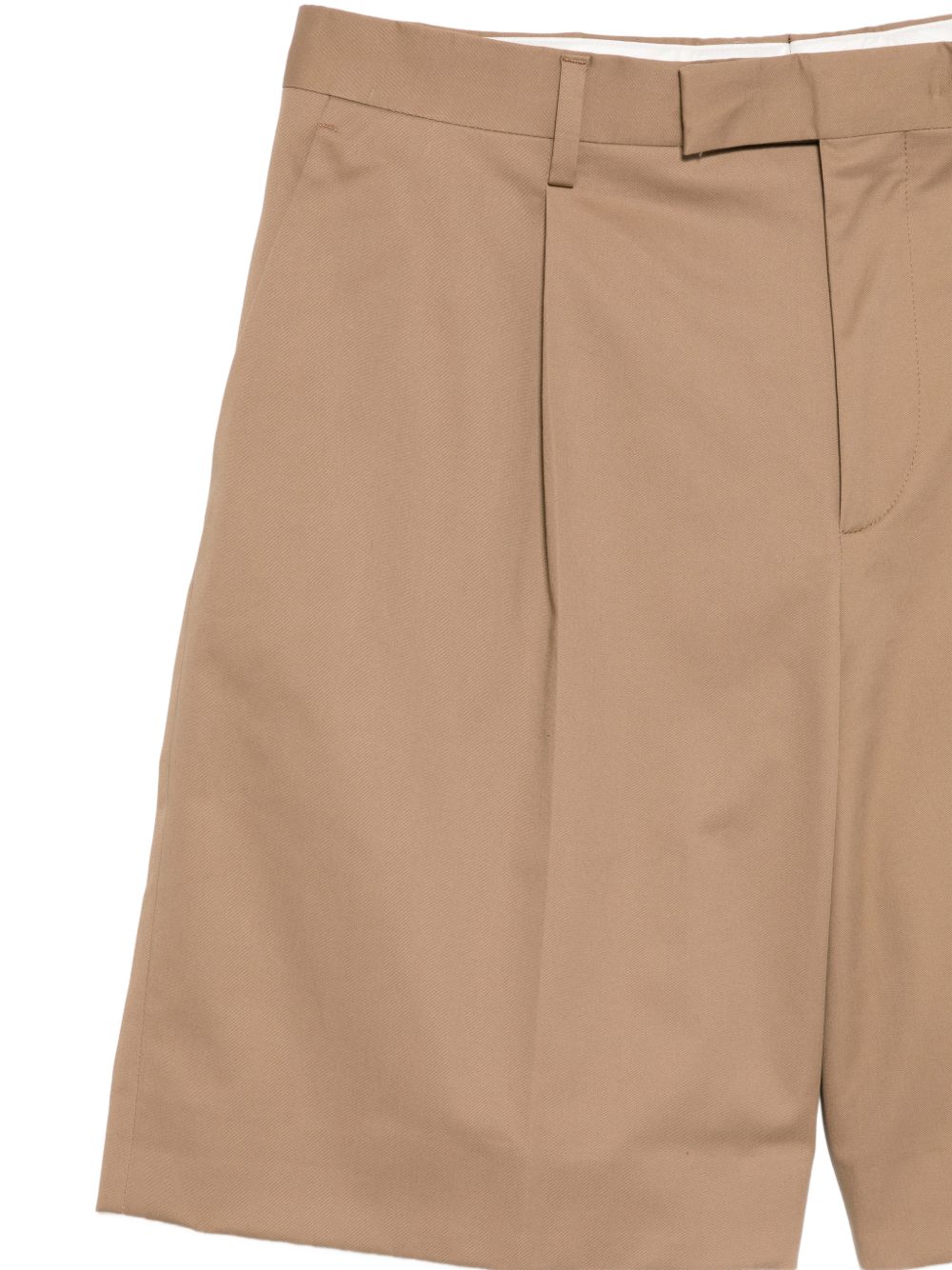 Shorts sartoriali con pieghe in marrone Lardini - uomo 