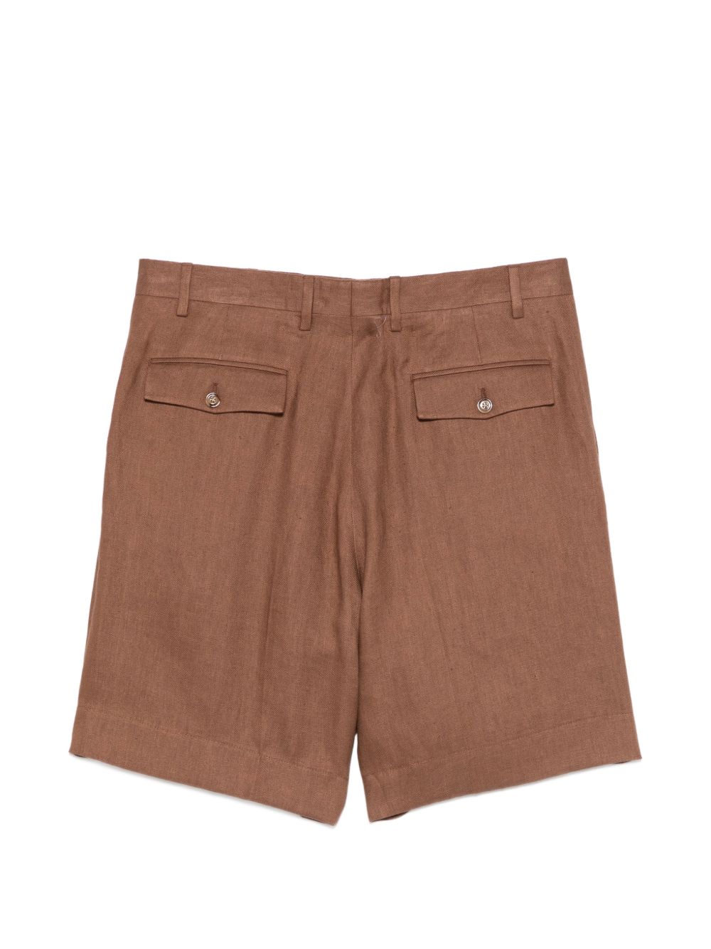 Shorts con pieghe in marrone Lardini - uomo 