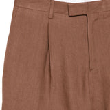Shorts con pieghe in marrone Lardini - uomo 
