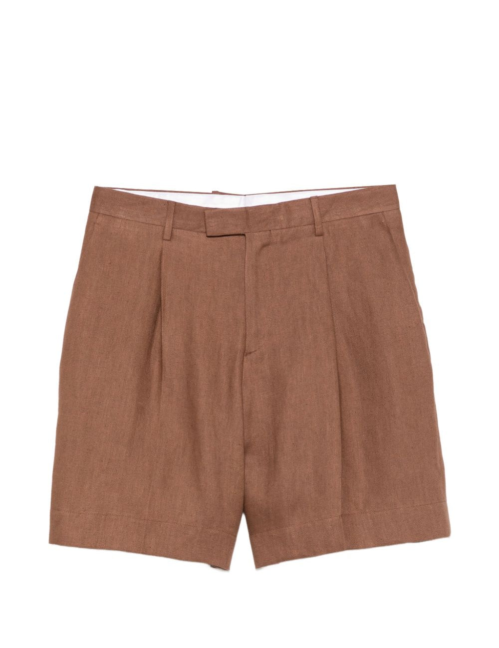 Shorts con pieghe in marrone Lardini - uomo 