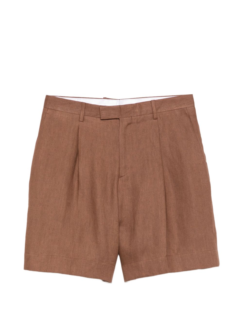Shorts con pieghe in marrone Lardini - uomo 