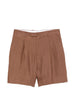 Shorts con pieghe in marrone Lardini - uomo