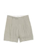 Lardini Men's Grey Paramis Pleated Shorts