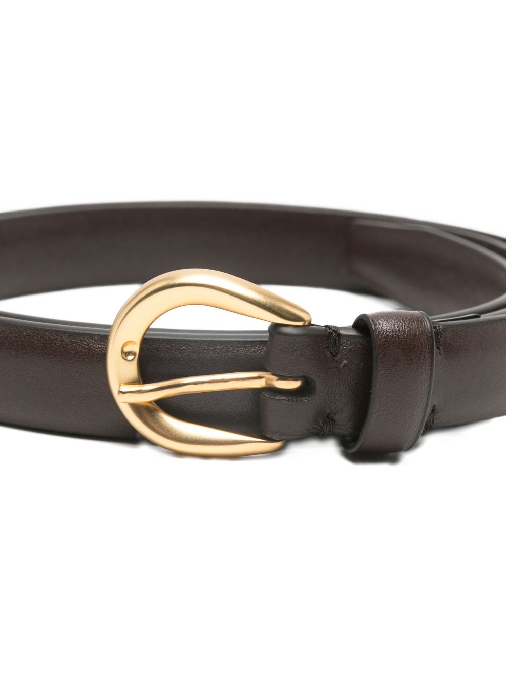 Cintura con fibbia rotonda in marrone Lardini - uomo 