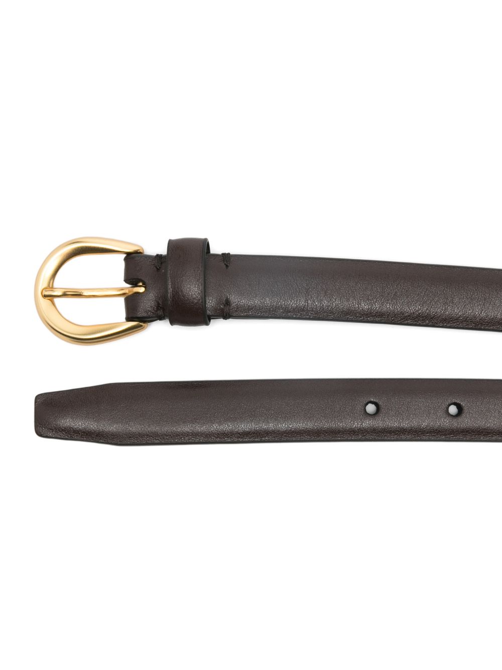 Cintura con fibbia rotonda in marrone Lardini - uomo 