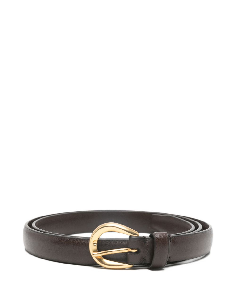 Cintura con fibbia rotonda in marrone Lardini - uomo 