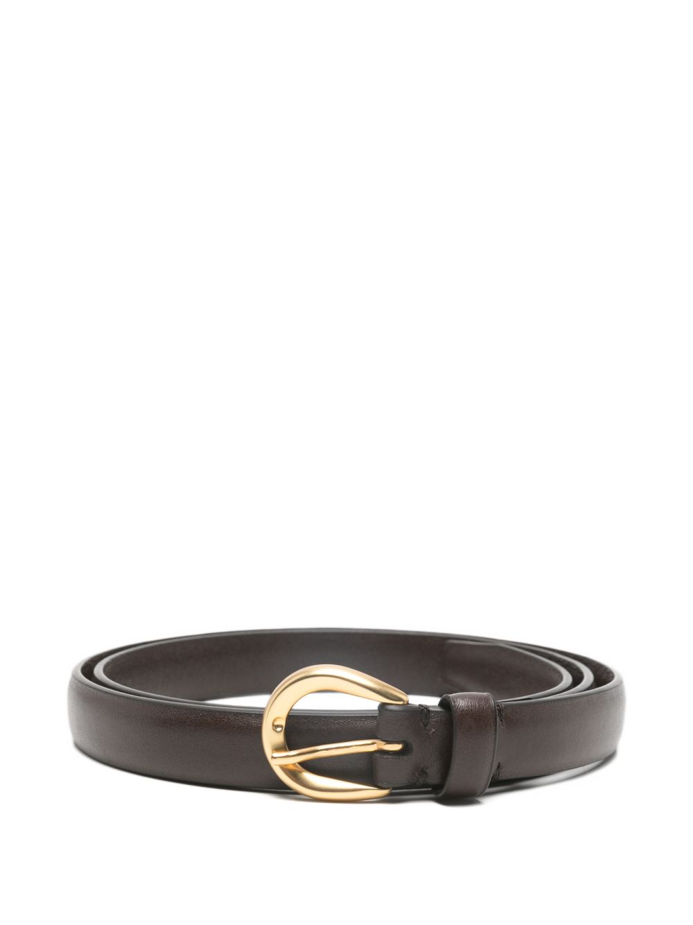 Cintura con fibbia rotonda in marrone Lardini - uomo 