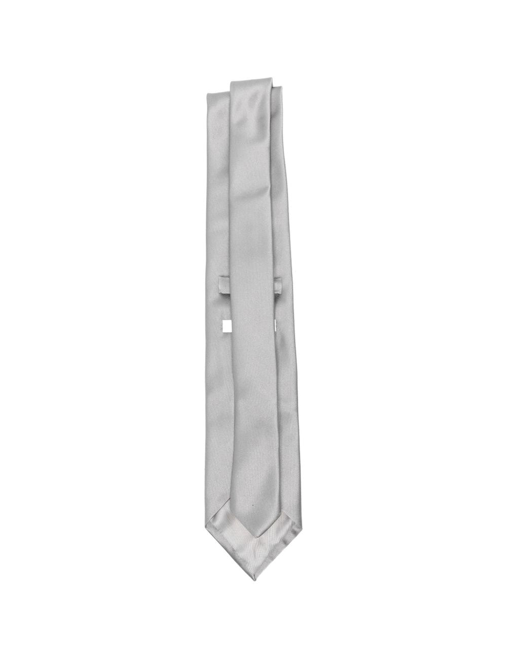 Cravatta satinata in grigio Lardini - uomo 