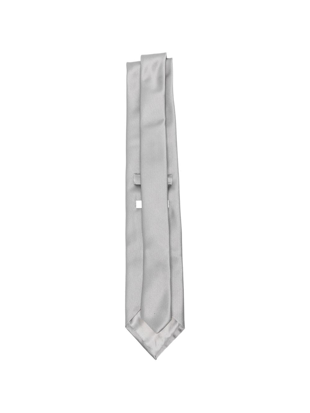 Cravatta satinata in grigio Lardini - uomo 