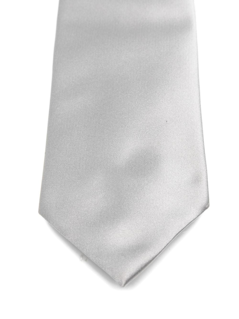 Cravatta satinata in grigio Lardini - uomo 