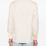 Camicia con trama in crema Lardini - uomo 