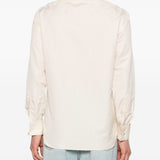 Camicia con trama in crema Lardini - uomo 