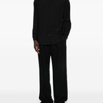 Camicia oversize in nero Lardini - uomo 