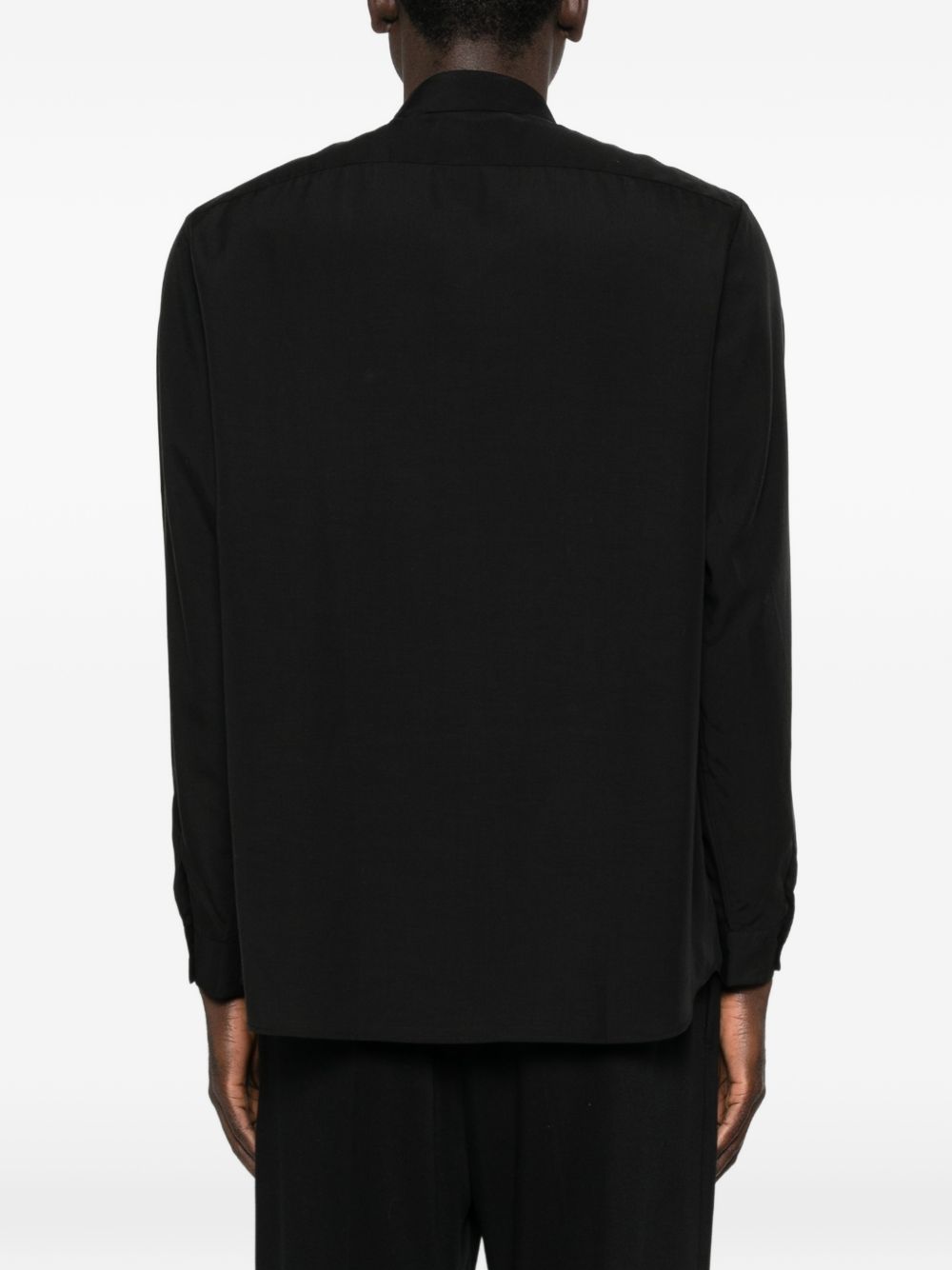 Camicia oversize in nero Lardini - uomo 