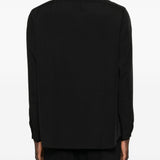 Camicia oversize in nero Lardini - uomo 