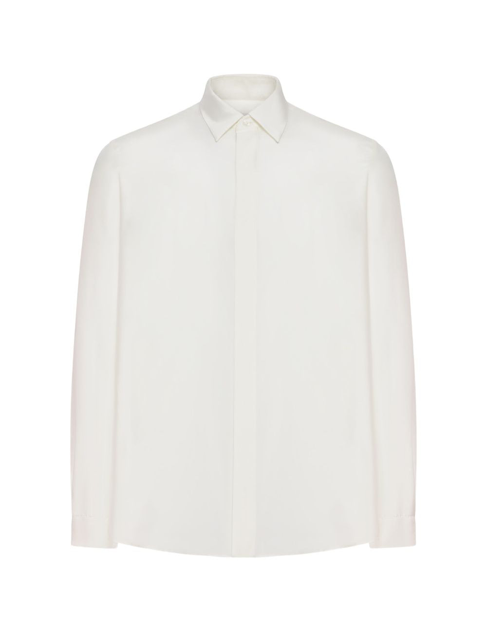 Camicia con bottoni nascosti in bianco Lardini - uomo 