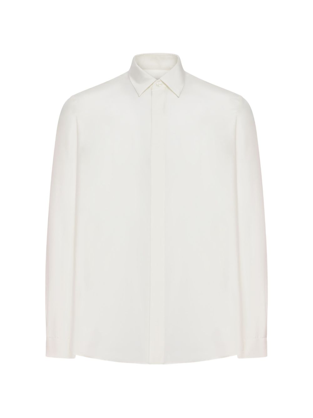 Camicia con bottoni nascosti in bianco Lardini - uomo 
