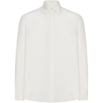 Camicia con bottoni nascosti in bianco Lardini - uomo 