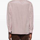 Camicia a maniche lunghe con abbottonatura nascosta in rosa Lardini - uomo 