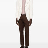 Camicia a maniche lunghe con abbottonatura nascosta in rosa Lardini - uomo 