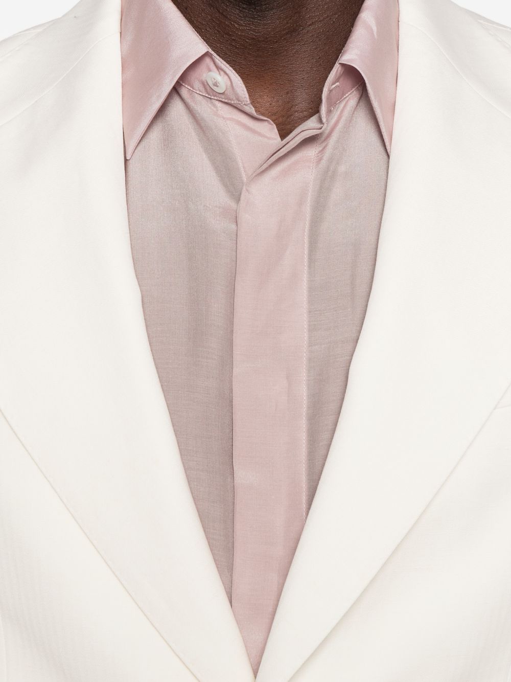 Camicia a maniche lunghe con abbottonatura nascosta in rosa Lardini - uomo 