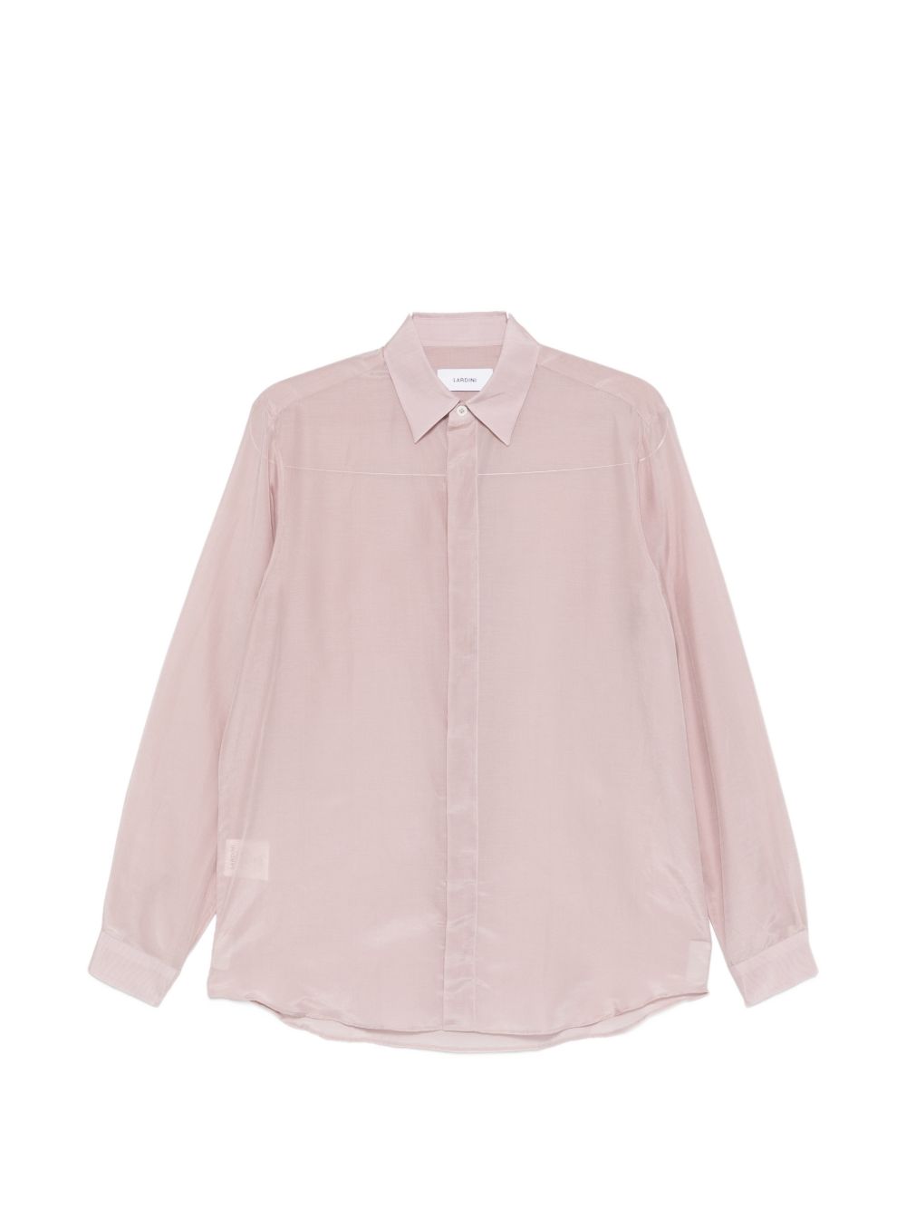 Camicia a maniche lunghe con abbottonatura nascosta in rosa Lardini - uomo 