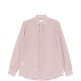 Camicia a maniche lunghe con abbottonatura nascosta in rosa Lardini - uomo 