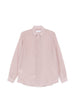 Men's Lardini pink long-sleeve shirt with concealed placket