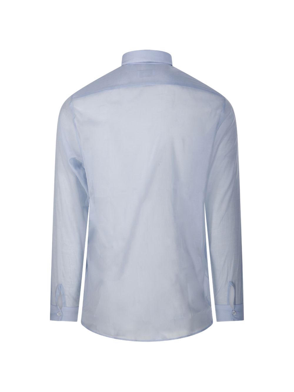 Camicia con bottoni nascosti in azzurro Lardini - uomo 