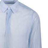 Camicia con bottoni nascosti in azzurro Lardini - uomo 